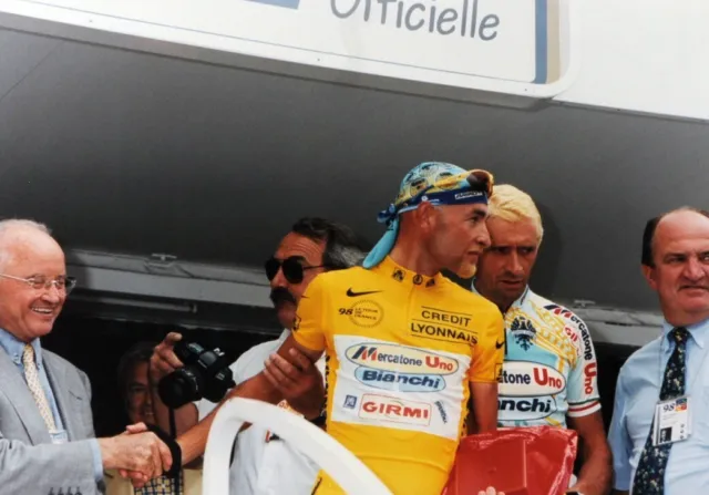 Vintage Press Photo, Cycling Jersey, Pantani, Tour De France: A, 1998, print