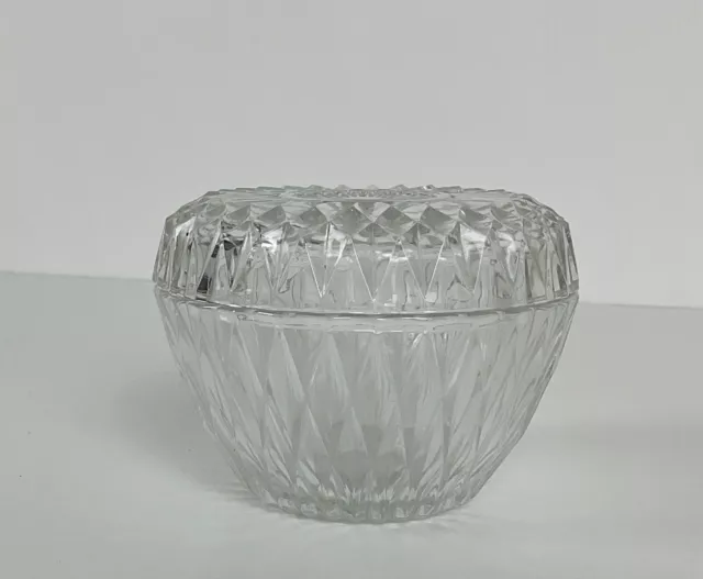 Ancienne XXème bonbonnière en verre