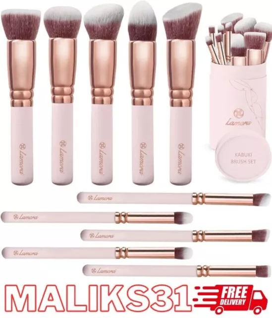 Kabuki Makeup Brush Set - For Foundation Powder Blush Concealer Contour - Per...