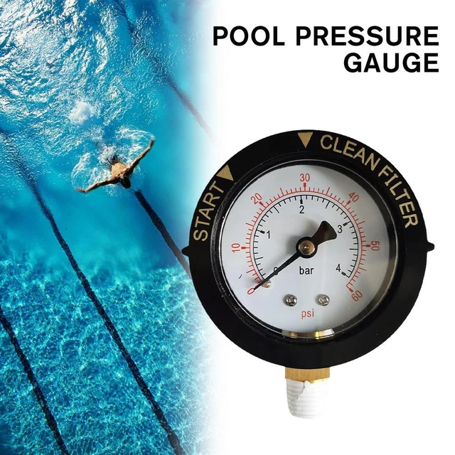 POOL FILTER PRESSURE Gauge Replacement For 190058 Pentair Hayward M1K1 13.18 PicClick AU