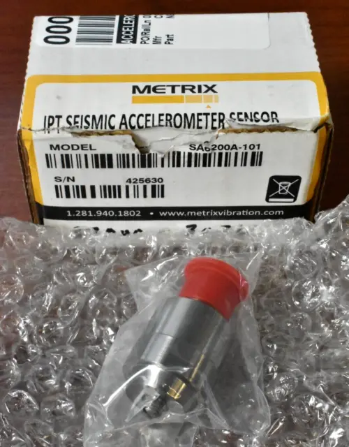 Metrix IPT Seismic Accelerometer Sensor SA6200A-101 (Open Box)