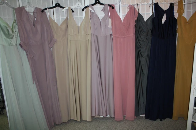 NWT LOT of 9 Allure Bridals bridesmaid dresses, variety size/color/style, NEW!!