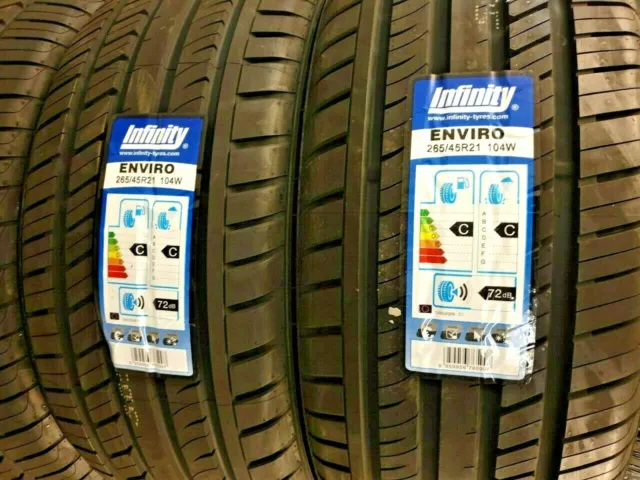 2X New Infinity Enviro Sport 265/45 Zr21 104W Suv 4X4 Car Tyres 265 45 21 C+C