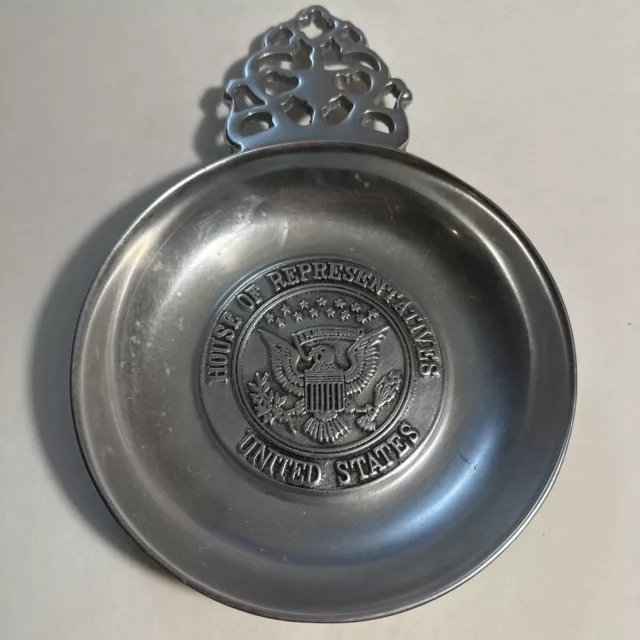 Vintage Wilton Pewter Porringer  U.S. House of Representatives Dish Metal