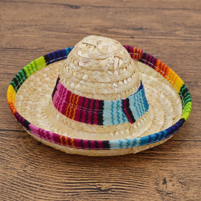 3 piezas elegante sombrero de pescador mini sombrero mexicano mascota sombrero para gato cachorro K
