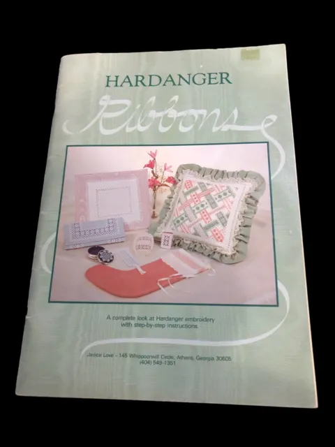 Libro de bordado Hardanger LOVE 'N STITCHES - CINTAS HARDANGER 59 páginas 1984