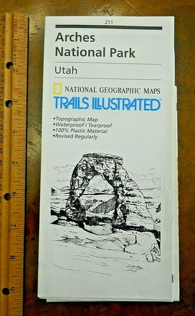 Arches National Park Utah Topo Map #211 Trails Illustrated (Used, Excellent) Arches National Park Utah Topo Map #211 Trails Illustrated (Used, Excellent)