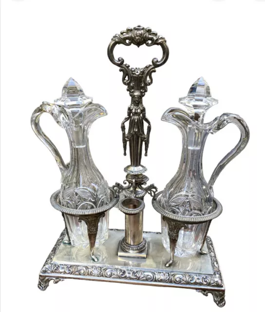 antica oliera argento antique cruet set