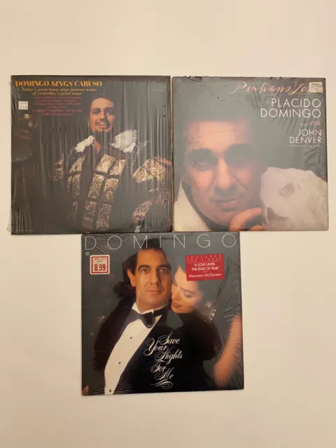 LP Plácido Domingo Sings Caruso Save Your Nights For Me Tal vez Love John Denver