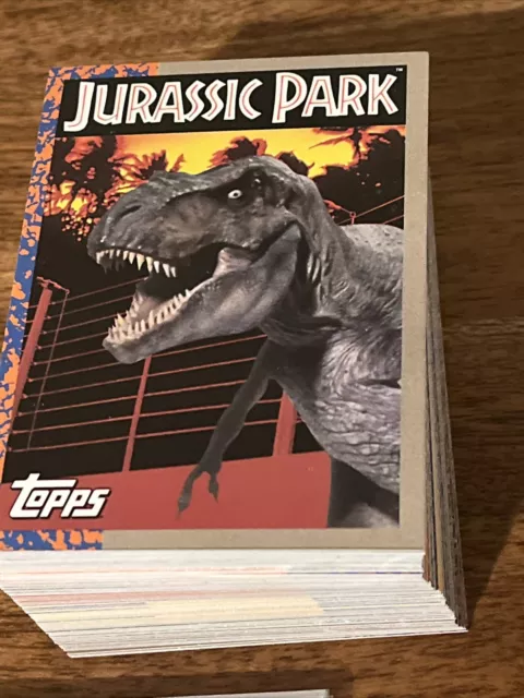 1993 Topps Jurassic Park Series 1 88 cards  and Stickers