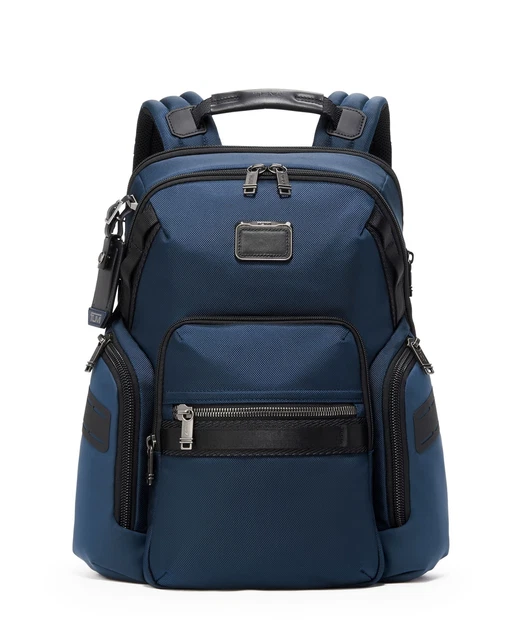 TUMI ALPHA BRAVO Navigation Backpack NAVY 0232793NVY MSRP $495 100% Authentic