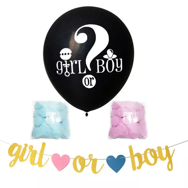 36' Gender Reveal Balloon Confetti Kit Girl Or Boy Baby Shower Party Decor SG