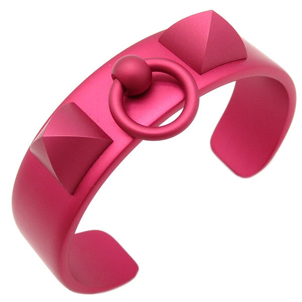Hermes Bangle Medor Colliedosian Pink Metal Aluminum Sunset T2