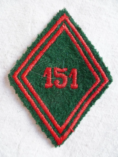 LOSANGE TISSU MODÈLE 1945 patch CIT 159 CENTRE INSTRUCTION DU TRAIN ORIGINAL EUR 7,99 - FR