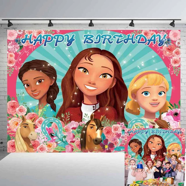 Spirit Riding Birthday SPIRIT RIDING HAPPY Birthday Backdrop Banner Baby Shower Party Supplies ...