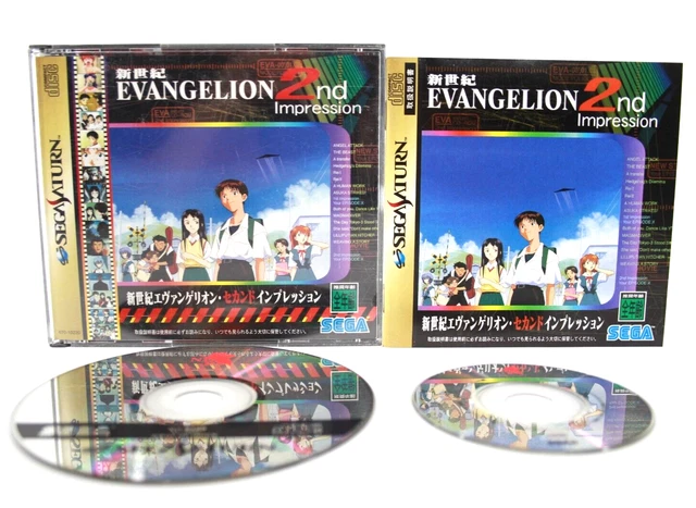 Jeu Sega Saturn Neon Genesis Evangelion 2nd Impression - Version NTSC-J Japon - Très Bon état