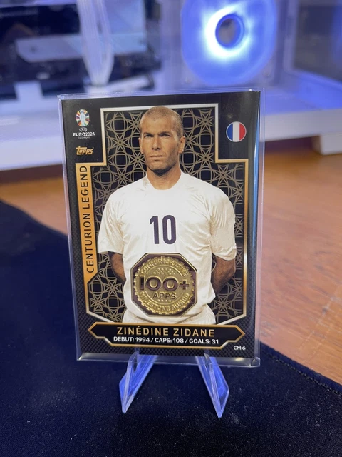 CARTE RELIQUE TOPPS Match Attax Euro 2024 Centurion Zinedine Zidane France EUR 40,50 - FR