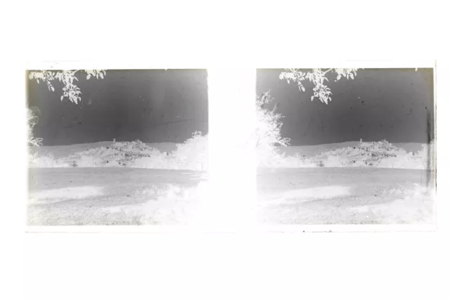 France Village Tour Photo Stereo Th3L1n21 Glass Plate Vintage NEGATIVE