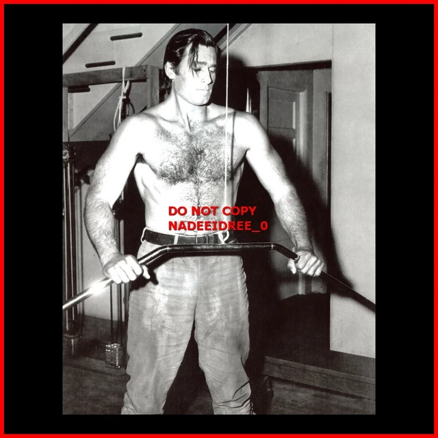 Clint Walker Shirtless Hairy 8X10 Photo