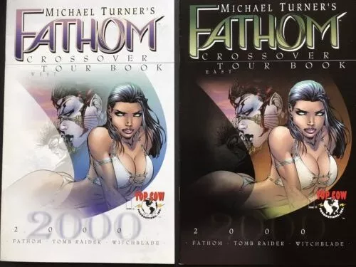 Michael Turner's Fathom Crossover Tour Book East/West Signed Marc Silvestri