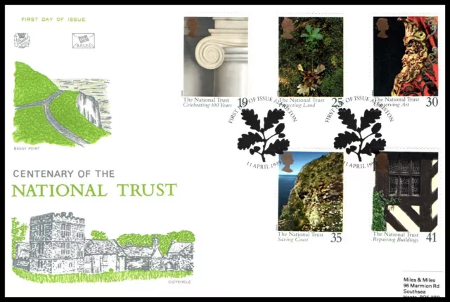 Great Britain - 1995 - The National Trust, Scott# 1606-10, Stuart Combo Cover