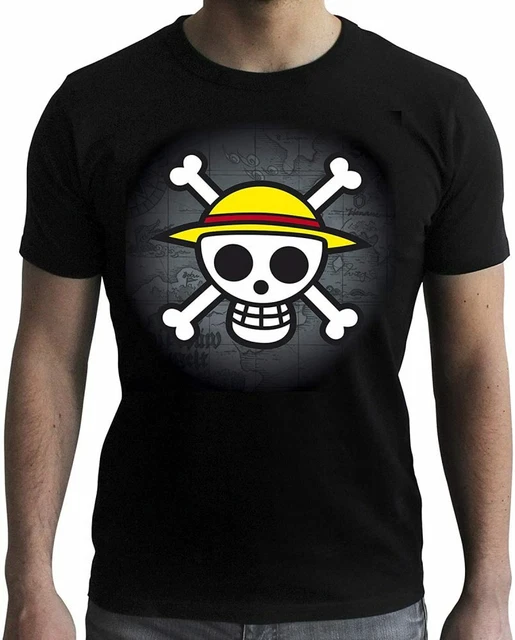T-shirt One Piece Skull with map maglia black Uomo ufficiale ABYstyle