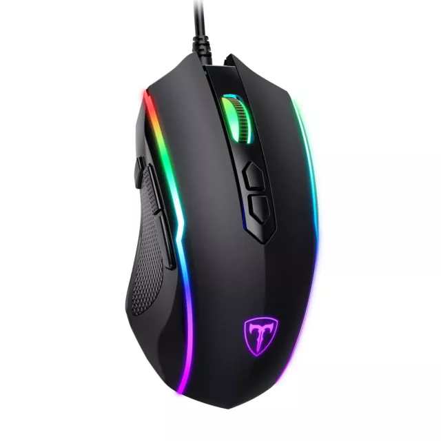 Wired Gaming Mouse 8 Programmable Buttons Chroma RGB Backlit 7200 DPI Adjustable