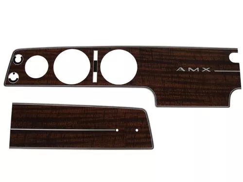 1970 AMX Woodgrain Dash Gauge Bezel Kit w/o A/C 1970 AMX Woodgrain Dash Gauge Bezel Kit w/o A/C