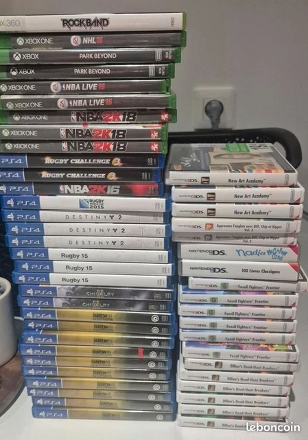 Méga Lot De 50 Jeux Vidéo – DS, 3DS, Wii U, PS3, Xbox One, PS4 (avec Pokémon)