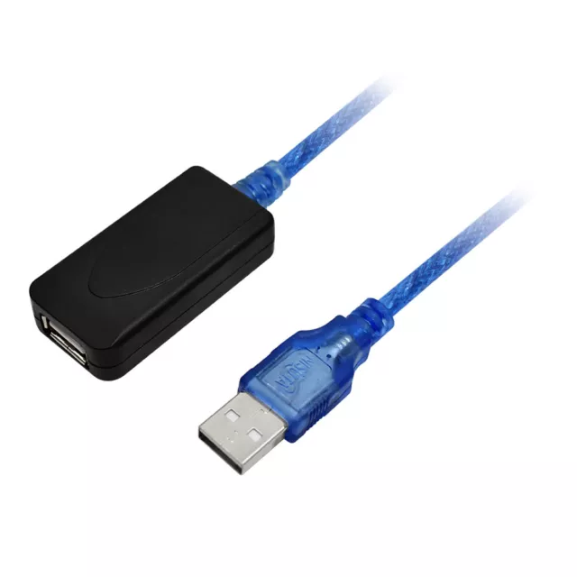 Cable Alargador Repetidor USB 2.0 Macho - Hembra de 10 Metros