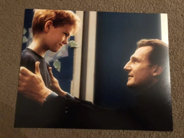 THOMAS SANGSTER & LIAM NEESON (LOVE ACTUALLY) UNSIGNED PHOTO - 10x8”