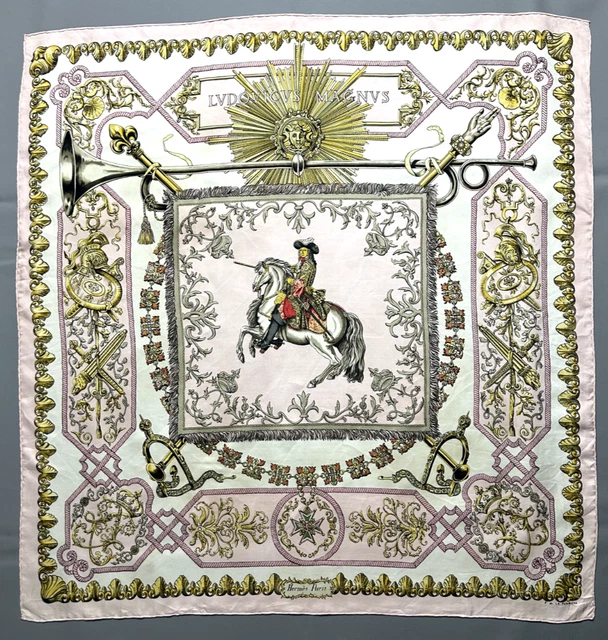 Foulard Hermès Ingrid En Soie - Couleur Ivoire - Neuf Sans étiquette