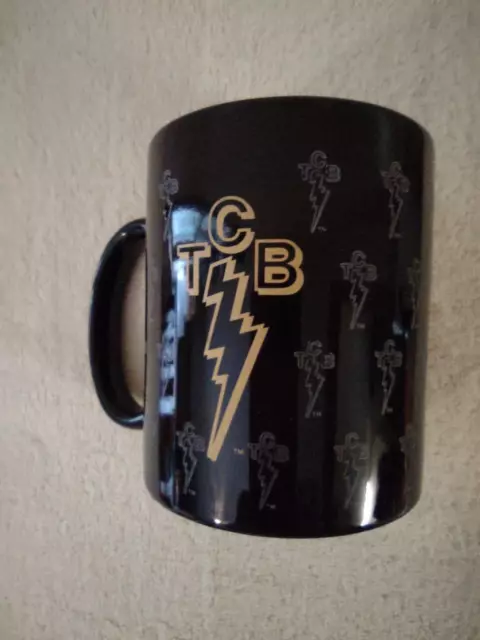 Elvis Presley TCB Ceramic Tea Cup Coffee Mug Black And White Film Strip...