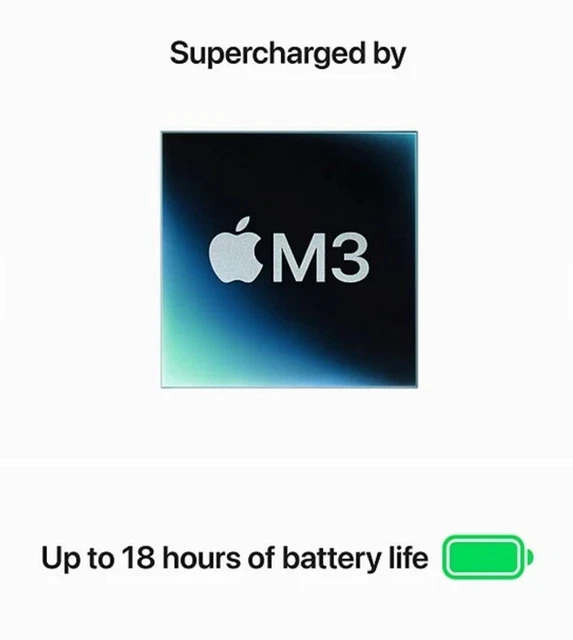 NEW APPLE MACBOOK Air 2024 15.3in M3 8GB 512GB Space Grey £1,280.00
