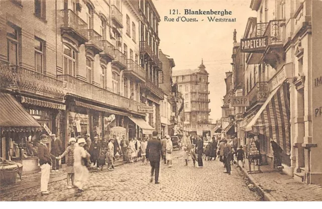 Belgique - n°71898 - BLANKENBERGE - Rue d'Ouest