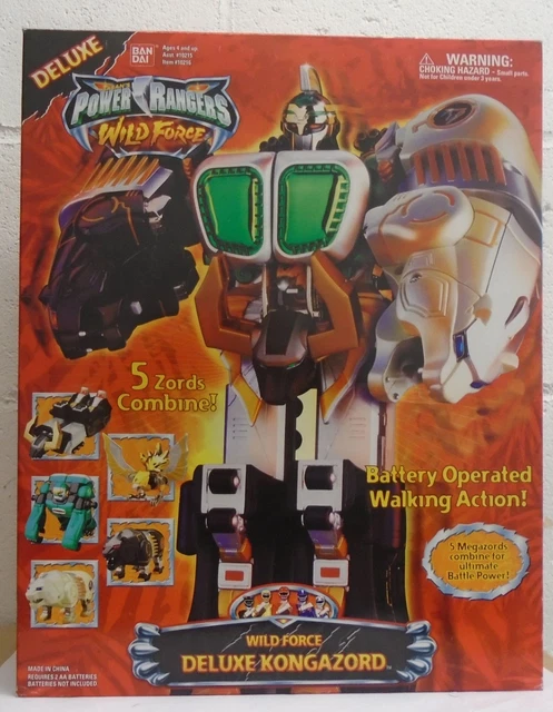 POWER RANGERS WILD Force Deluxe Kongazord Megazord Bandai