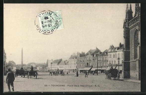 CPA Tourcoing, Place de la République