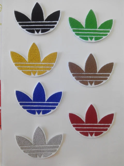 PARCHE BORDADO PARA pegar termoadhesivo estilo Adidas 7 5 5 5 cm adorno ropa EUR 2 99 PicClick ES