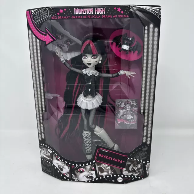 MONSTER HIGH REEL Drama Doll Clawdeen Draculaura Frankie Stein