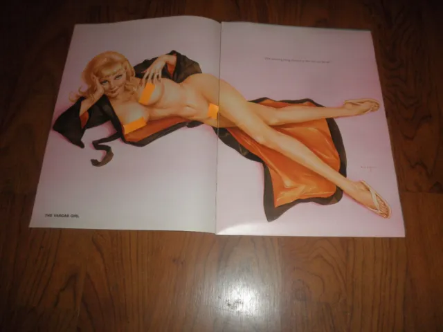 ALBERTO VARGAS  PIN-UP -"One Size Fits All ! " -Original Magazine Print+Cards