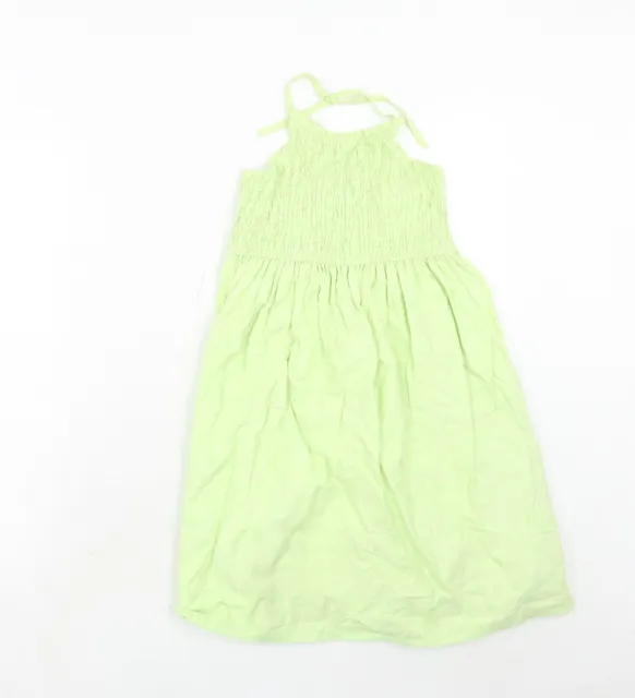 Gymboree Mädchen grün Baumwolle Tankkleid Größe 7 Jahre Neckholder Pullover - gekleidet