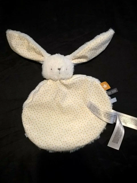 Peluche Doudou Lapin Plat Blanc Jaune Rond Love Tout Doux TAO TAPE A L'OEIL com9