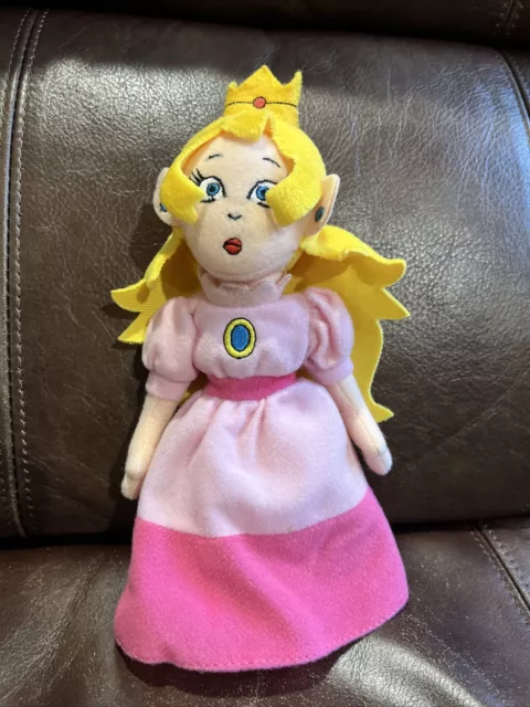 1998 BD&A Nintendo MARIO Princess Peach Beanbag Plush - SUPER-DUPER RARE! XHTF!