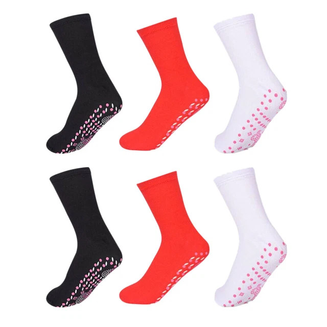 3 Paare Selbstheizsocken Komfortable atmungsaktive Anti-eizende warme Fußsocken