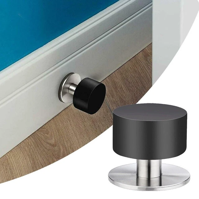 Último tapón de puerta tapón de puerta 1 pieza tope sin troquelar goma redonda negro