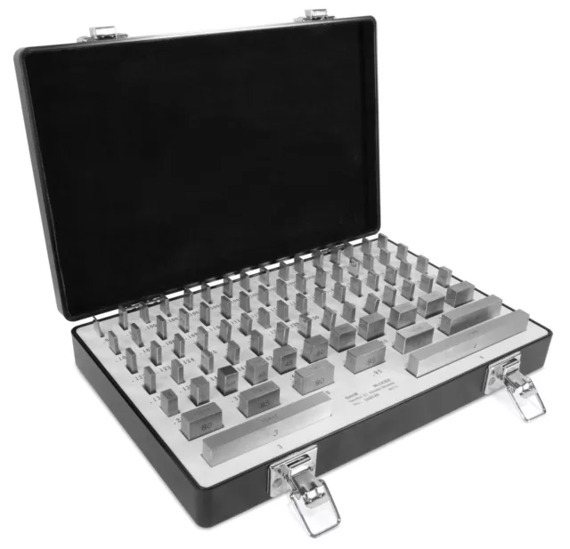 WEN 81-Piece Rectangular Steel Gauge Block Set with Case