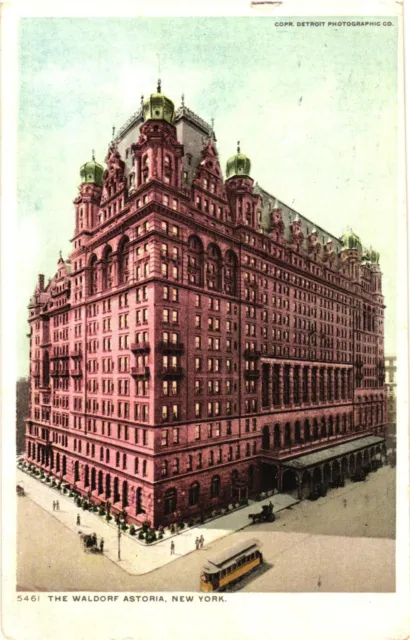 Bird's Eye View of The Waldorf Astoria Hotel, New York Postcard