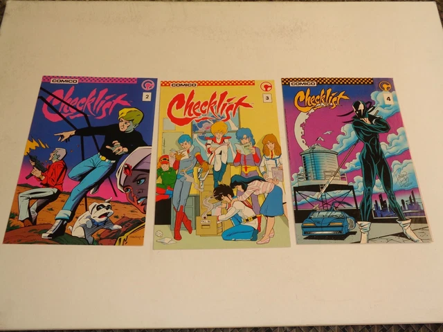 1986 Comico Checklist #2 Jonny Quest #3 Robotech #4 Grendel