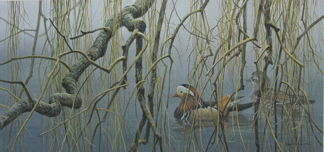 Robert Bateman Old Willow Manadrin Pair