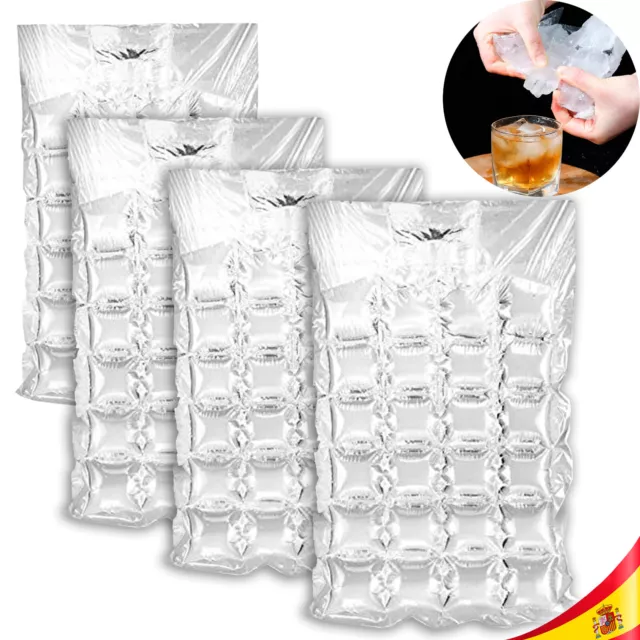 Bolsas para Cubitos de Hielo 20 a 240 UDS 24 Cubos cada Una 4cm Rapido y Facil